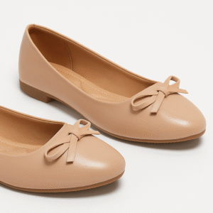 soft nude bow detail comfort bellies for women